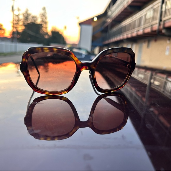 Prada Brown Tortoise Sunglasses - Picture 2 of 9